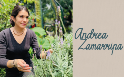 Andrea Zamarripa, maestra del programa ambiental